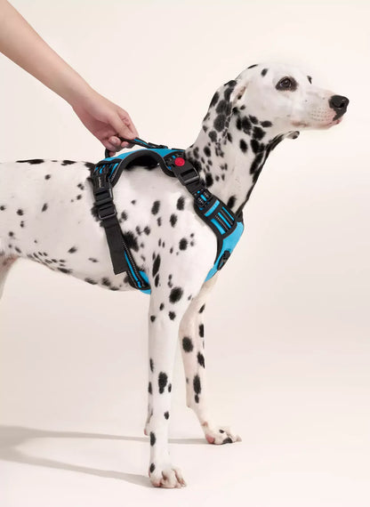 Uplift Pro Adjustable Dog Harness with Neck Buckle-4 #Blue