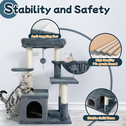 Rabbitgoo  33" Cat Tree for Indoor Kittens