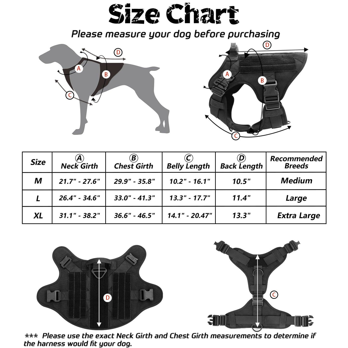 FLASH SALE: Mega Tactical dog harness