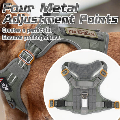Solid Escape Proof Tactical Dog Vest Harness