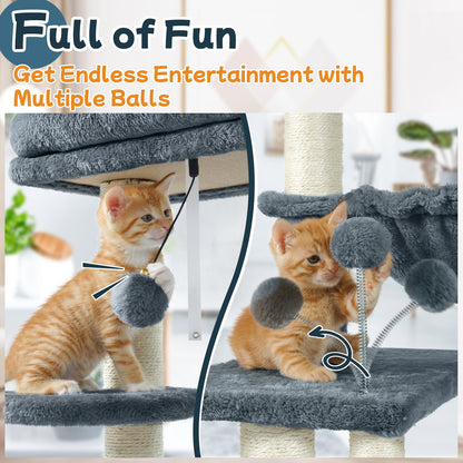 Rabbitgoo  33" Cat Tree for Indoor Kittens