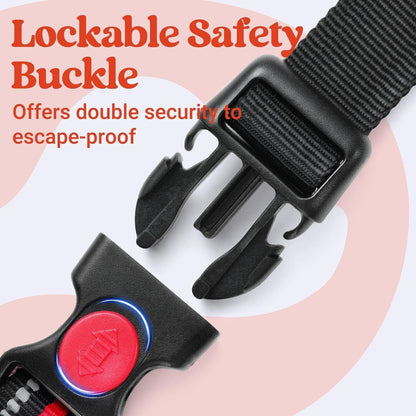 Uplift Pro Adjustable Dog Harness with Neck Buckle-4 #Red