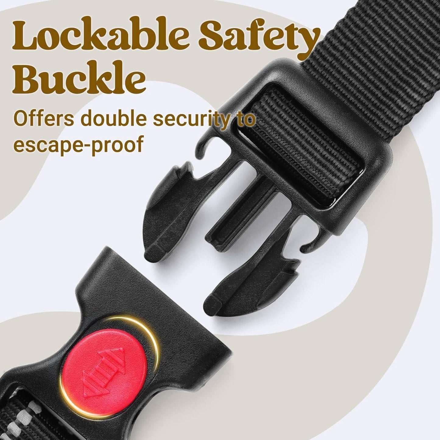 Uplift Pro Adjustable Dog Harness with Neck Buckle-4 #Black