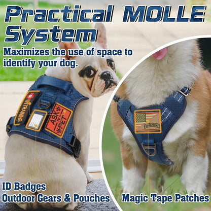 Solid Escape Proof Tactical Dog Vest Harness