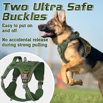 Solid Escape Proof Tactical Dog Vest Harness