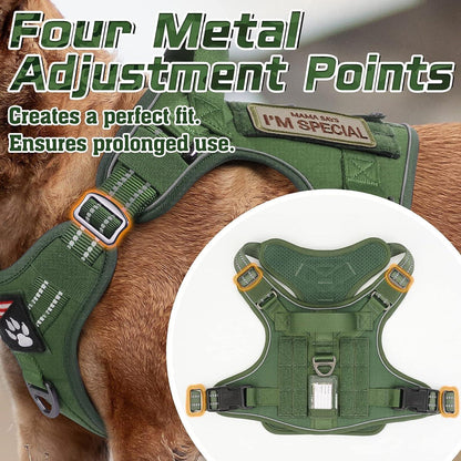 Solid Escape Proof Tactical Dog Vest Harness