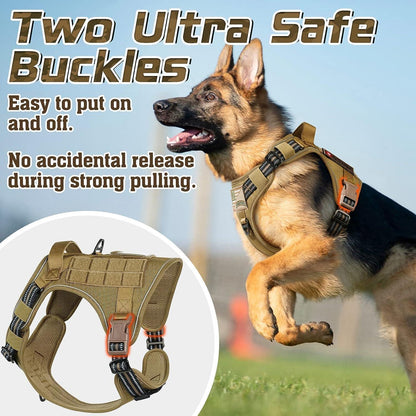 Solid Escape Proof Tactical Dog Vest Harness