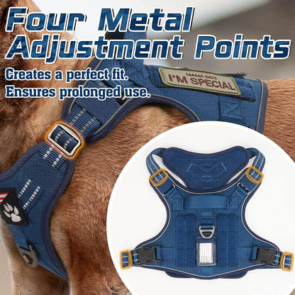 Solid Escape Proof Tactical Dog Vest Harness