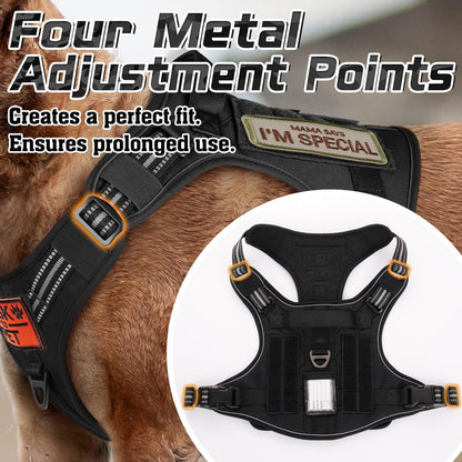 Solid Escape Proof Tactical Dog Vest Harness