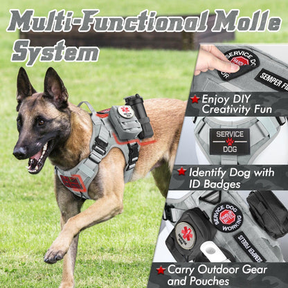 PAWTRENDER Mega Tactical Dog Harness