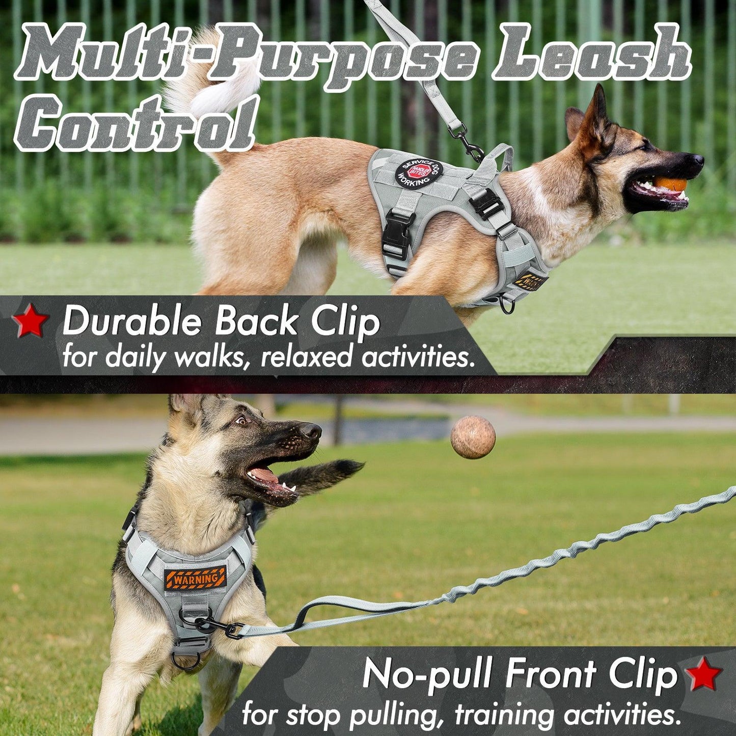 PAWTRENDER Mega Tactical Dog Harness