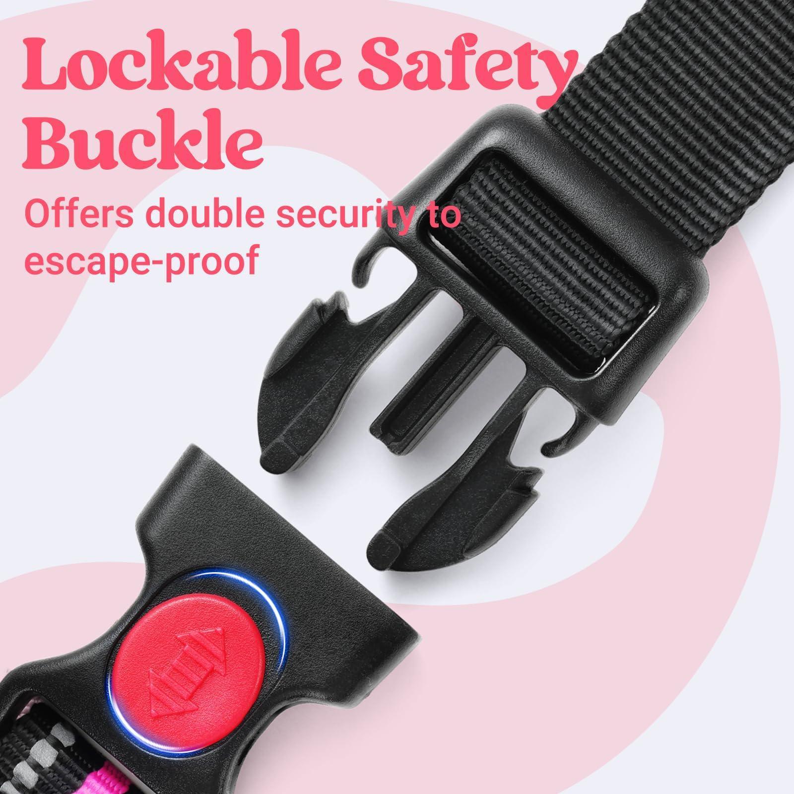 Uplift Pro Adjustable Dog Harness with Neck Buckle-4 #Pink