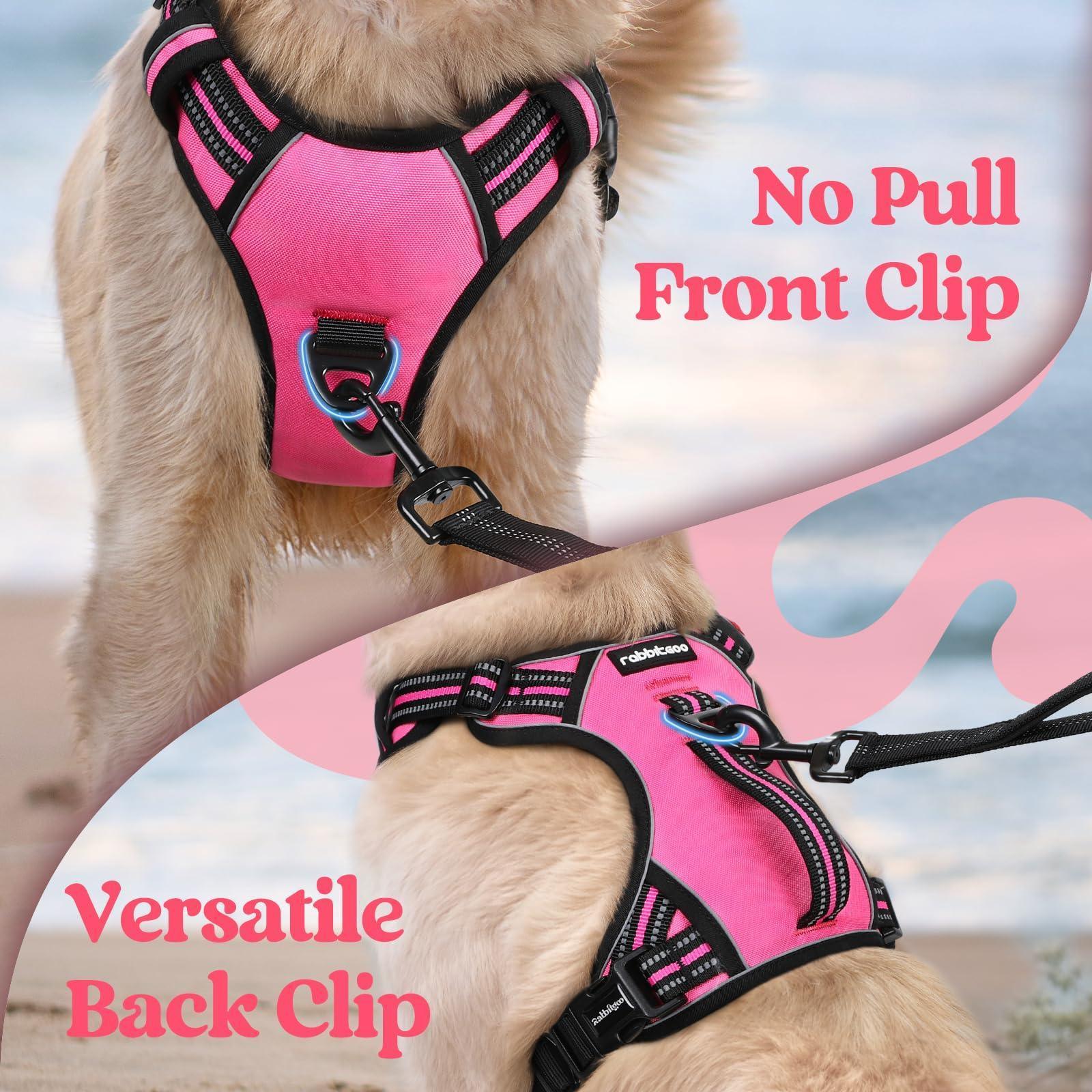 Uplift Pro Adjustable Dog Harness with Neck Buckle-6 #Pink