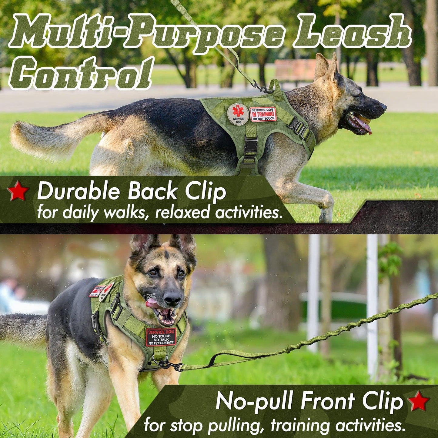 PAWTRENDER Mega Tactical Dog Harness