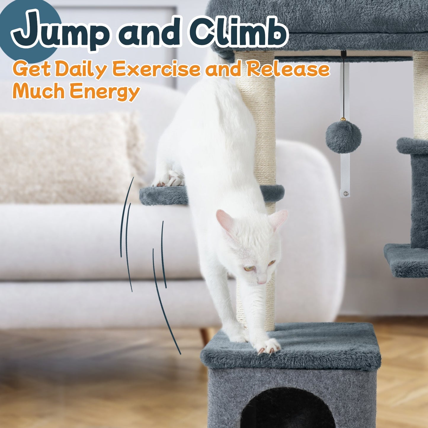 Rabbitgoo  33" Cat Tree for Indoor Kittens