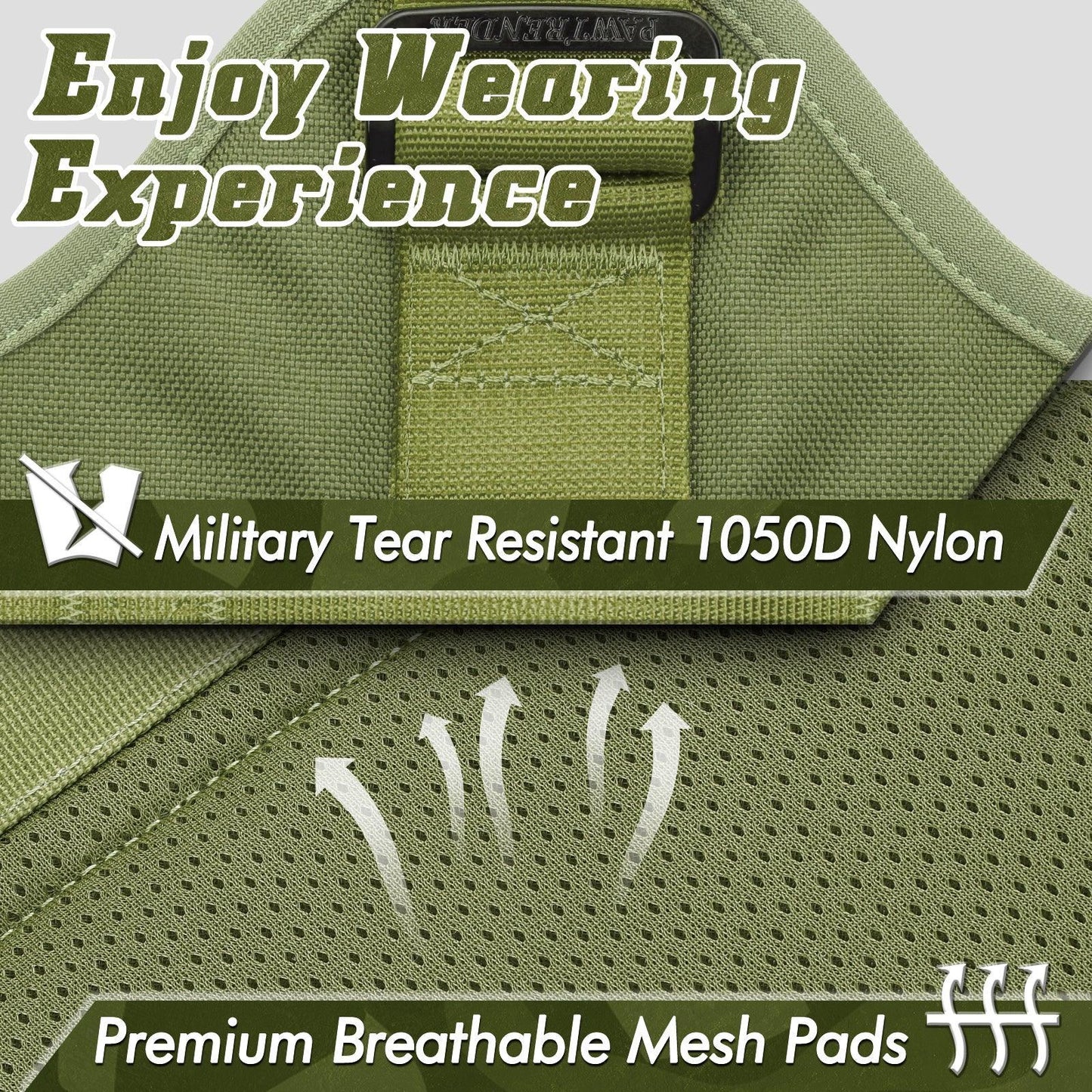 PAWTRENDER Mega Tactical Dog Harness