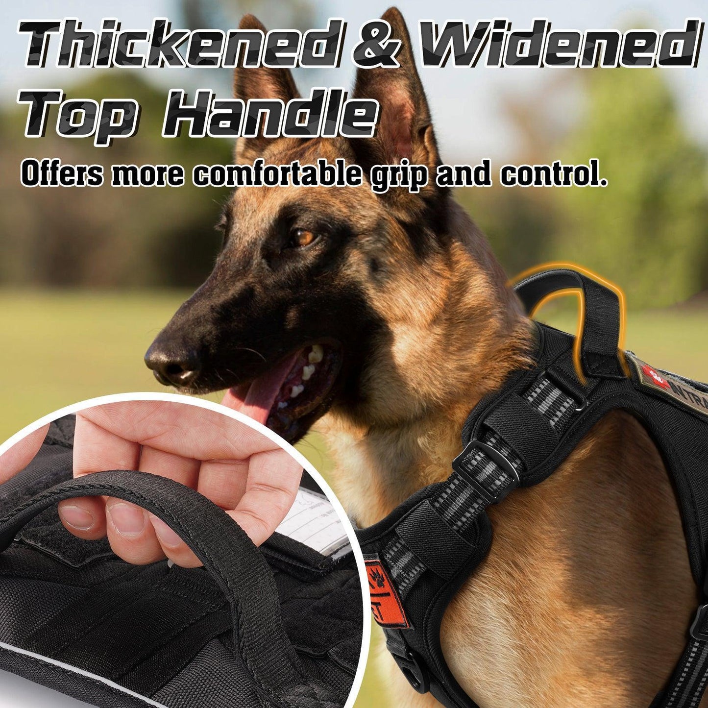 Solid Escape Proof Tactical Dog Vest Harness