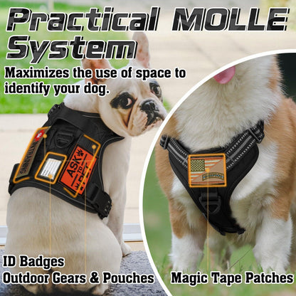 Solid Escape Proof Tactical Dog Vest Harness
