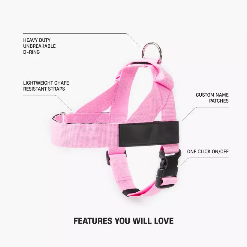 Puppioo Classic No Pull Harness #pink
