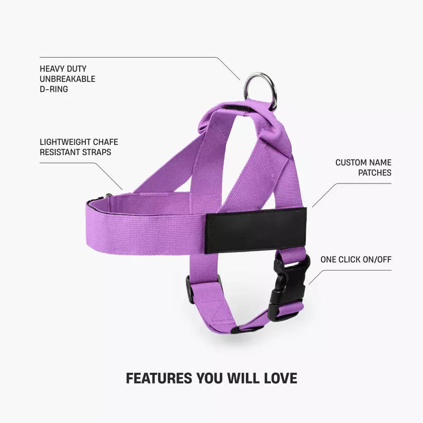 Puppioo Classic No Pull Harness #purple