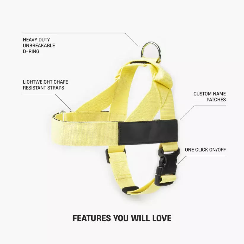 Puppioo Classic No Pull Harness #yellow