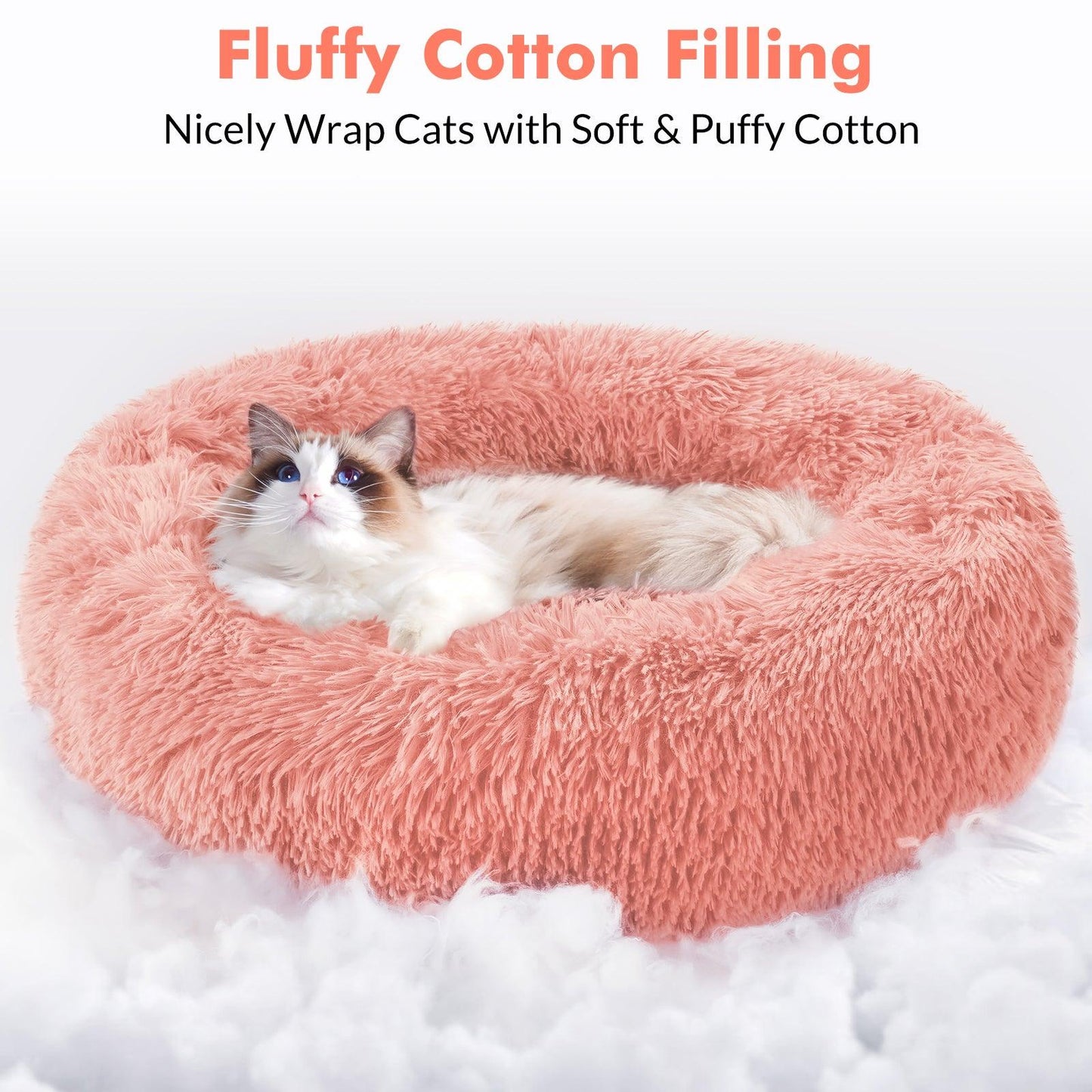 Rabbitgoo Floof Calming 24'' Pet Bed