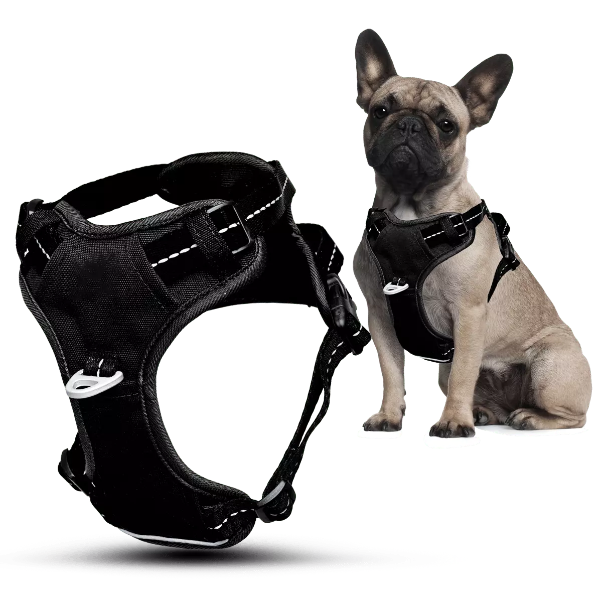 Puppioo Essentia No Pull Harness #black