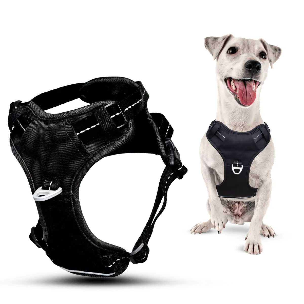 Puppioo Essentia No Pull Harness #black