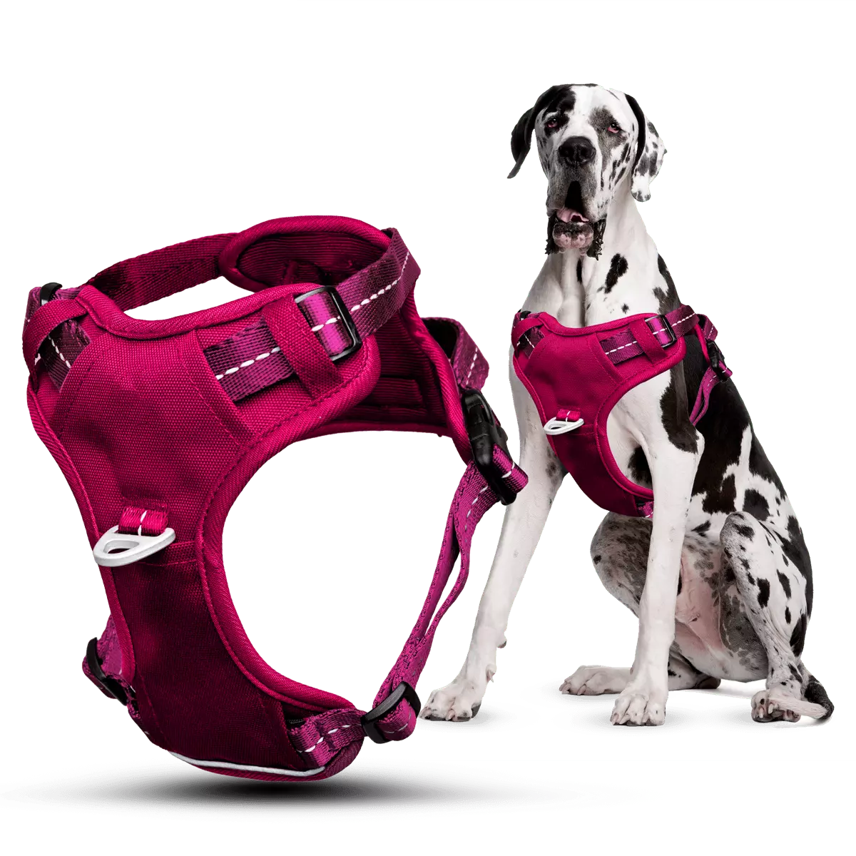 Puppioo Essentia No Pull Harness #hot pink